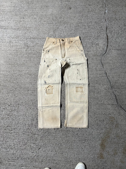 Vintage Tan Double-Knee Carhartt Pants | 28x30