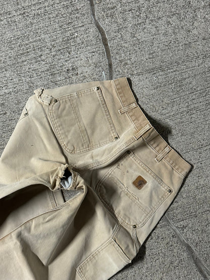 Vintage Tan Double-Knee Carhartt Pants | 32x30
