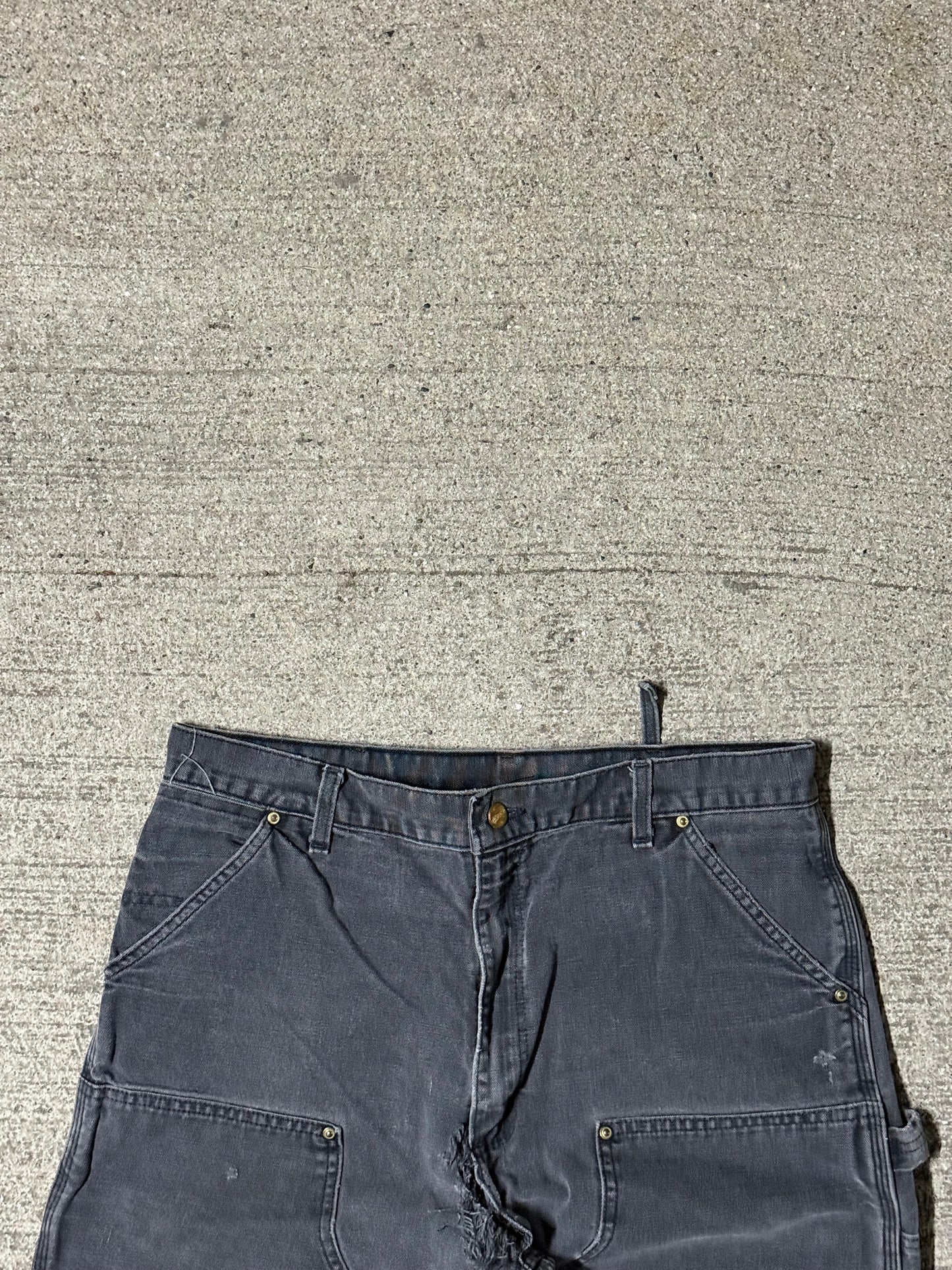 Vintage Black Double-Knee Carhartt Pants | 34x32