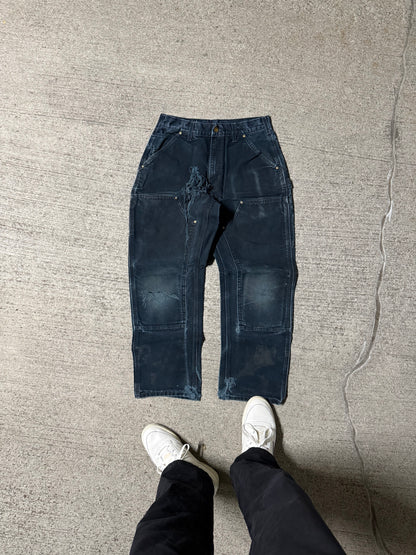 Vintage Black Double-Knee Carhartt Pants | 28x28