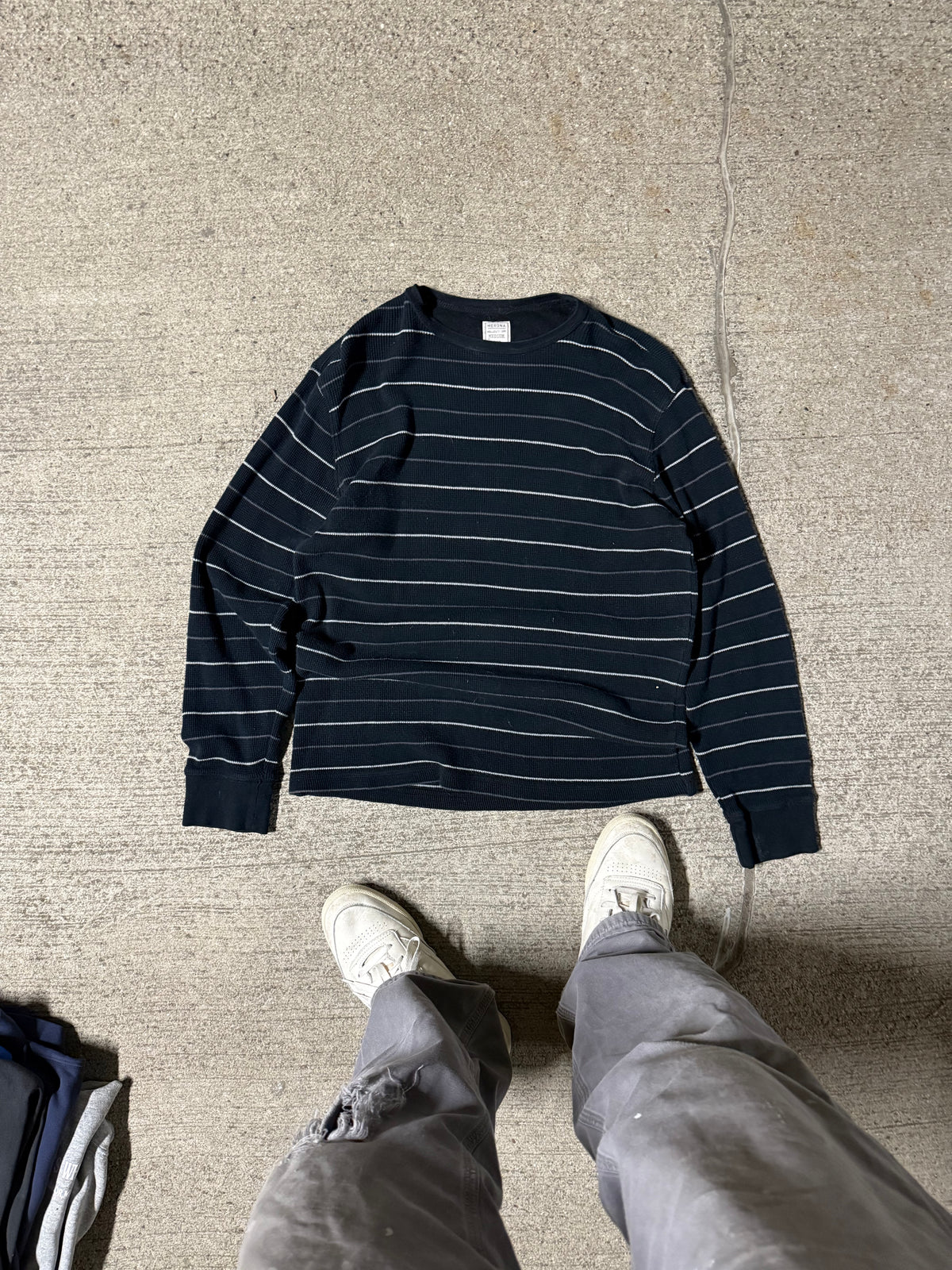 Vintage Striped Long Sleeve Tee | Medium