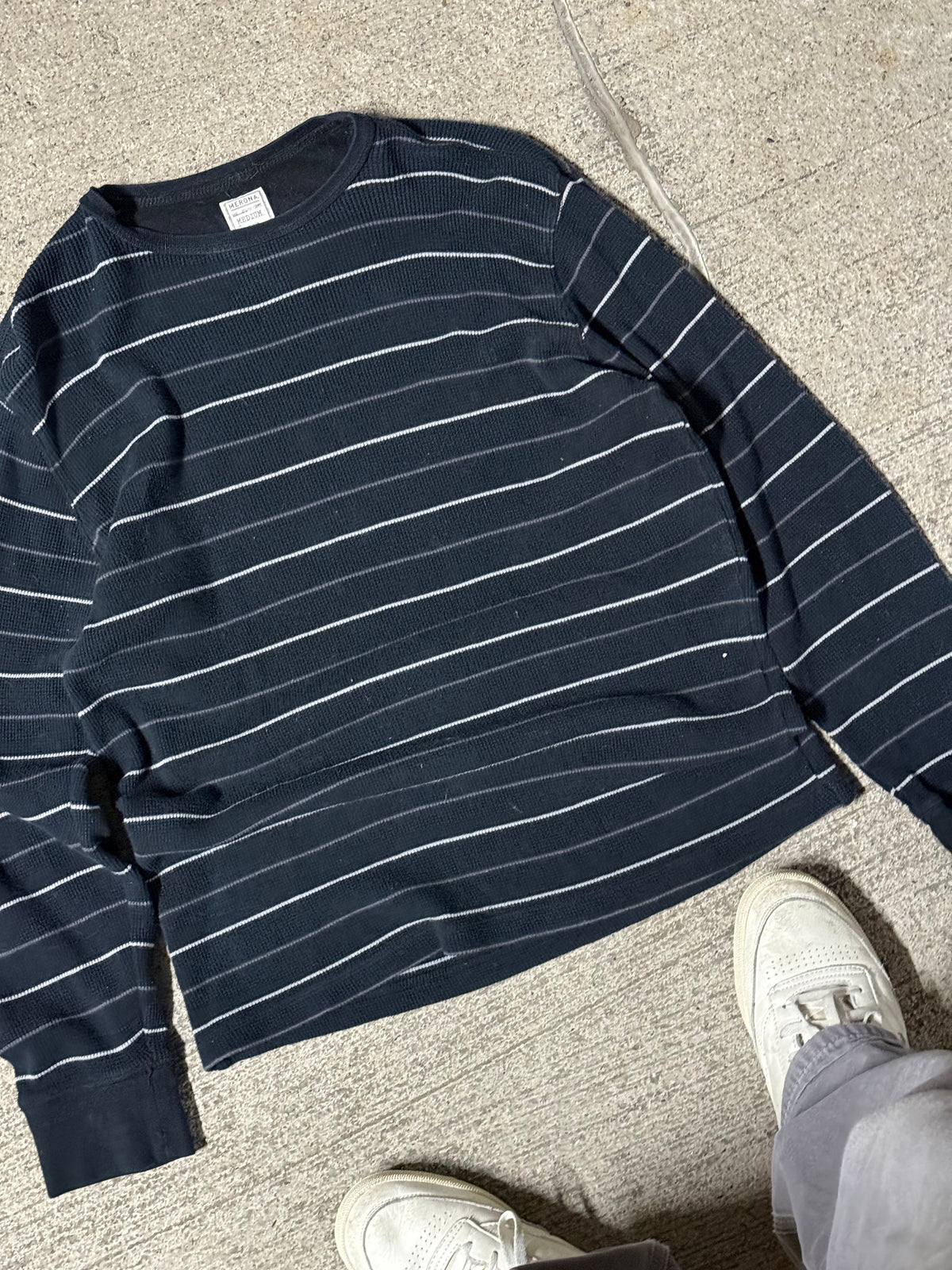 Vintage Striped Long Sleeve Tee | Medium