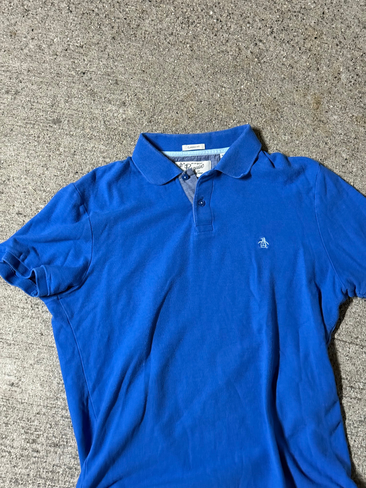 Vintage Blue Polo Tee | Medium