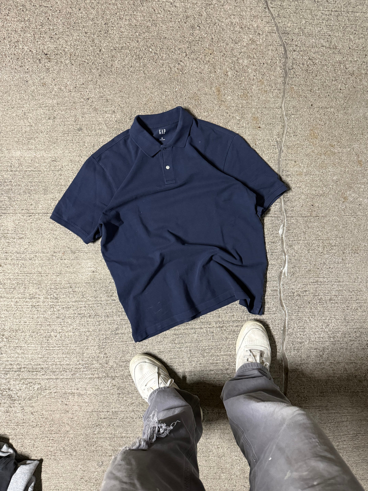 Dark Blue Polo Tee | Medium