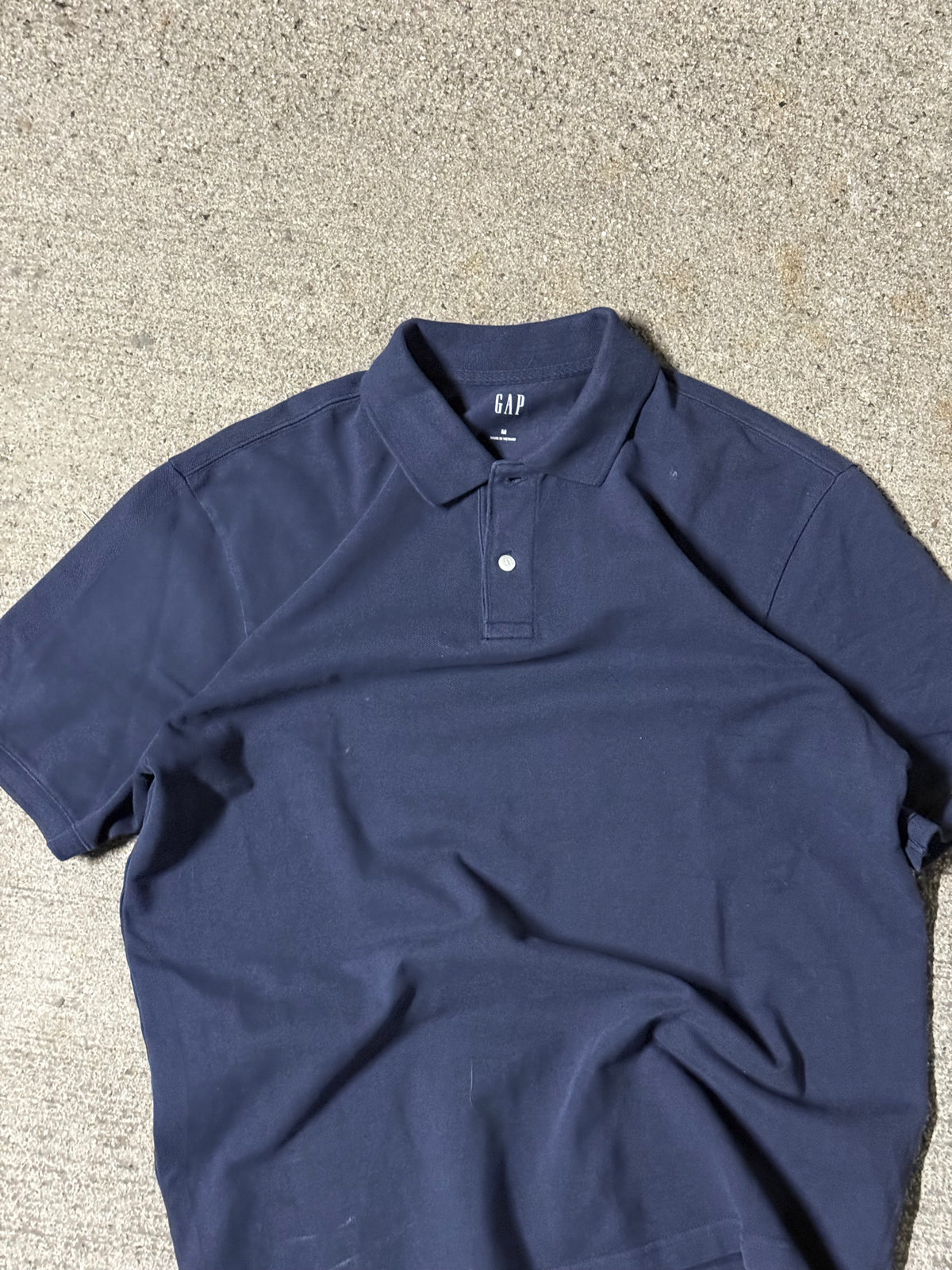 Dark Blue Polo Tee | Medium